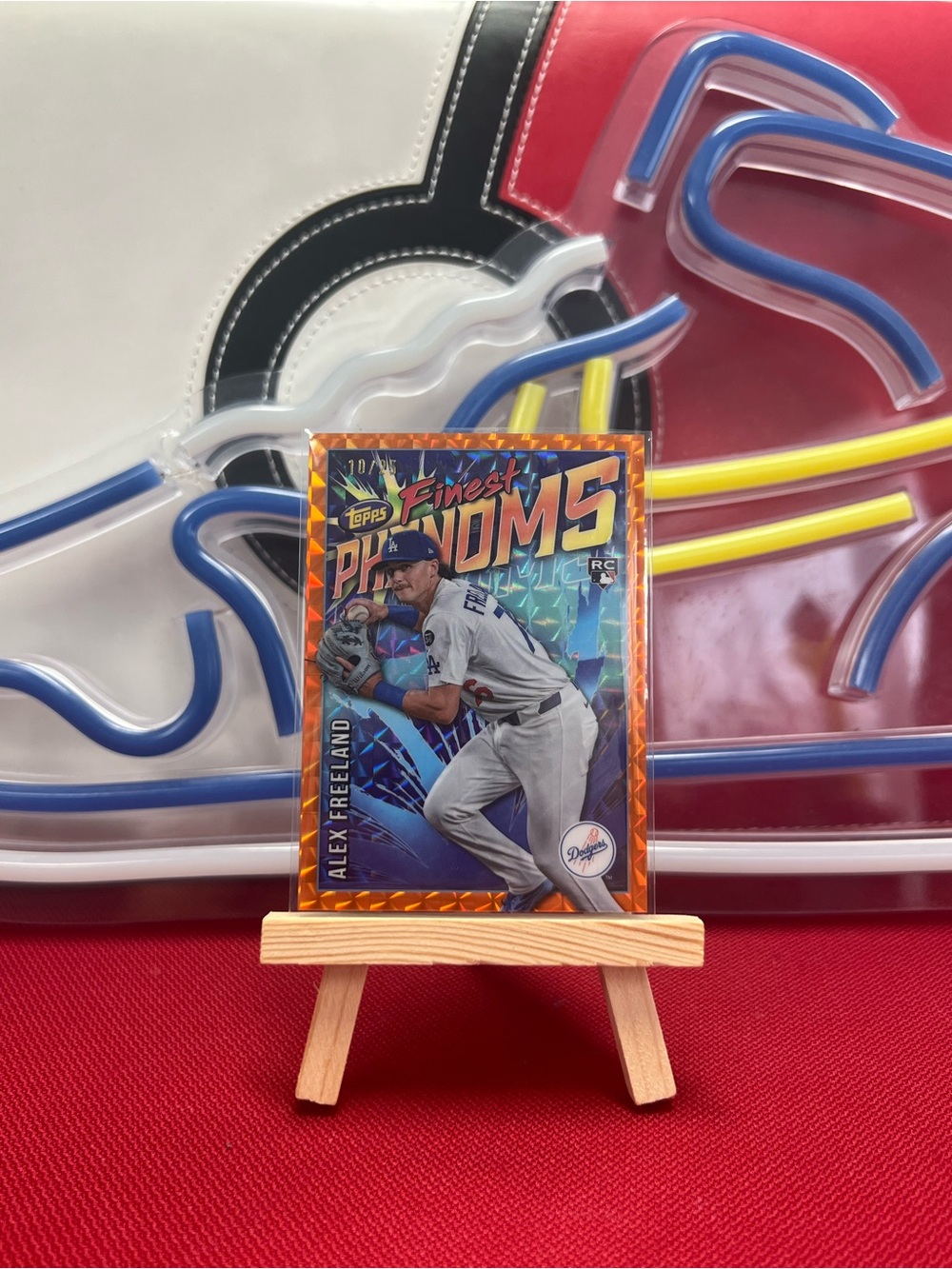 Topps Finest Alex Freeland Finest Phenoms RC FP-14 Orange Refractor border #/25